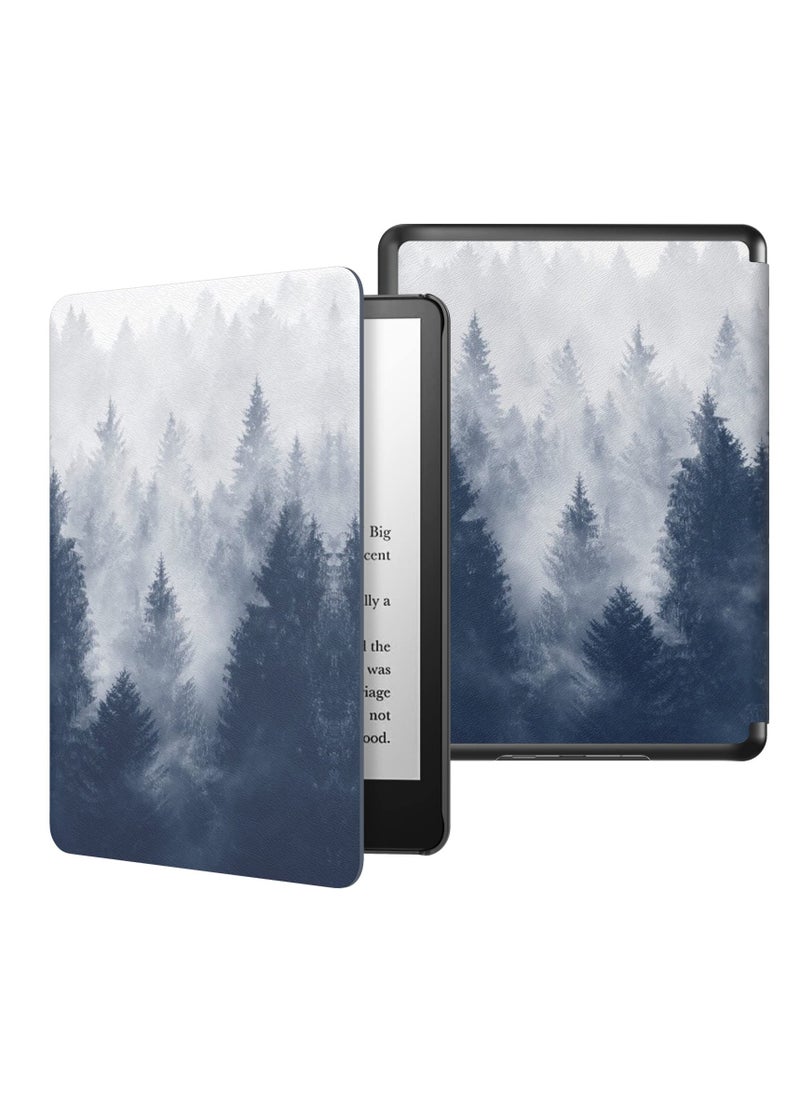 حافظة لجهاز Kindle Paperwhite الجيل الحادي عشر 2021 وإصدار Kindle Signature مقاس 6.8 بوصات، غطاء خفيف الوزن مع خاصية التنبيه/النوم التلقائي، غطاء قارئ إلكتروني واقٍ من جلد البولي يوريثان الذكي