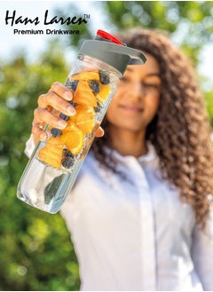 Hans Larsen Pack of 10 Fruit Infuser Water BPA-Free Sports Bottle  - Image 3