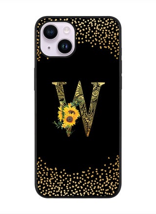 Rugged Black edge case for Apple iPhone 14 Plus, Soft Flexible Phone case Custom Monogram Initial Letter Mandala Floral Pattern Alphabet- W (Black) - pzsku/Z11940F7CE7C4A505C6E8Z/45/_/1704954900/7638ba53-e5f2-47e7-a3ab-70821dae3327