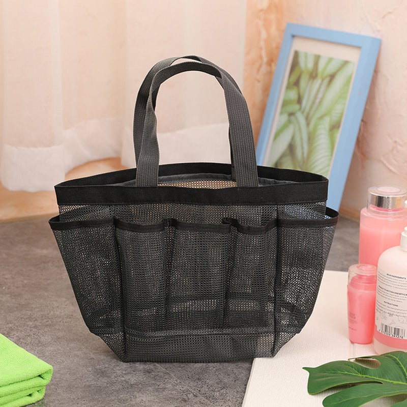 3 Packs Mesh Shower Bag Shoes Bag Portable Wash Bag Quick Dry Toiletry Case Cosmetic Bag Shower Organizer for Bathroom Dorms Beach Camping Shopping Travelling - Image 3