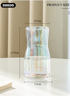 DUNISO Glass Vases for Decor, Decorative Vases for Flowers, Aesthetic Clear Vases for Living Room Decorations, Modern Hydroponic Glass Transparent Vase Vase for Dining Table Home Decor  - Image 4