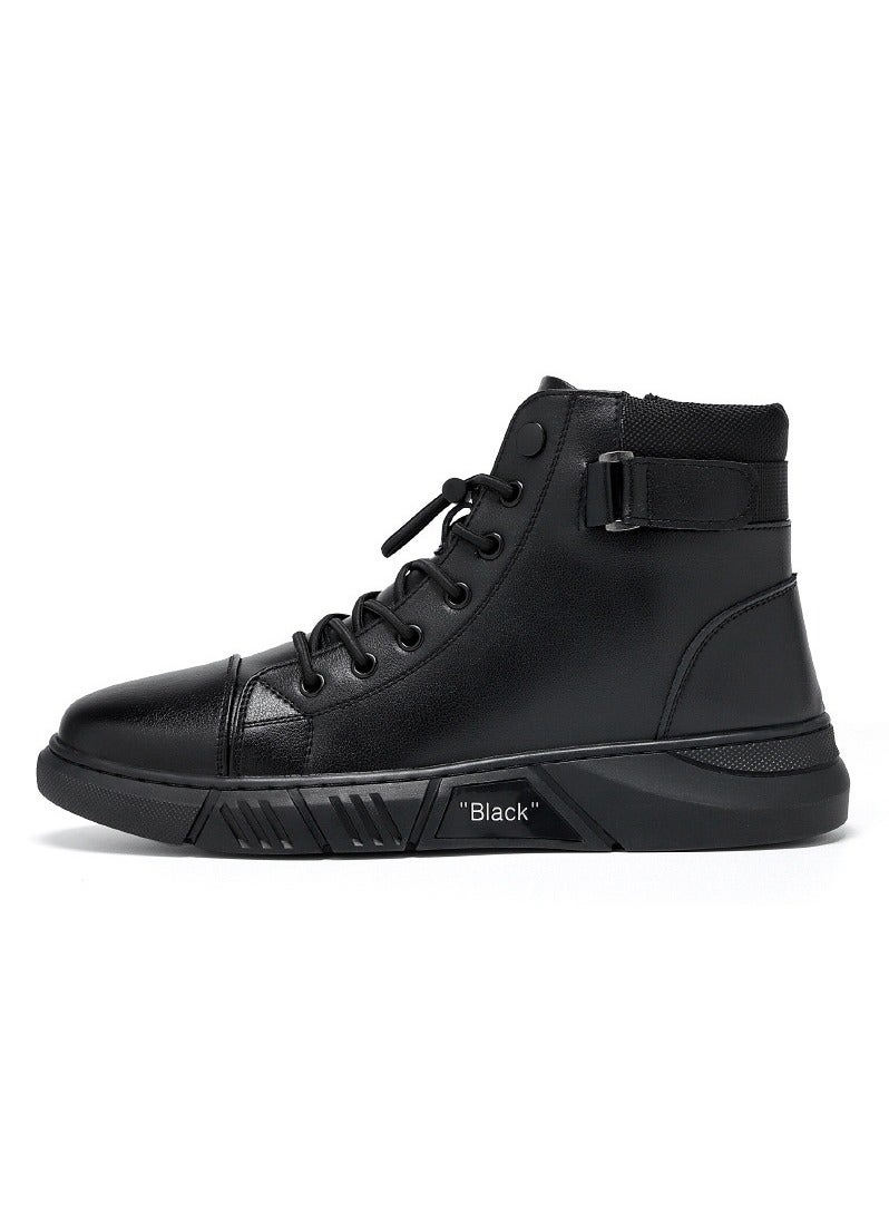 KUYING New Men's Casual Leather Boots - Image 1