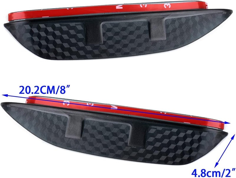 QASULER Side Door Rearview Mirror Rain Eyebrow Guard Cover - Image 2