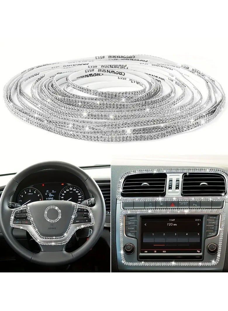 ٥ أمتار من ملصقات الزينة بمثقاب الماء للسيارة – ملصقات لامعة قابلة للصق، مثالية للسيارات، الملابس، الأحذية، الحرف اليدوية، وتخصيص الإكسسوارات - Image 1