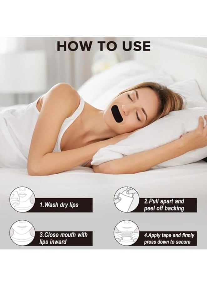 30 packs of sleep patches, sleep tape, sleep tape designed for lip contact, oral sleep tape to improve nasal breathing and reduce snoring - stop snoring aid for men and women
