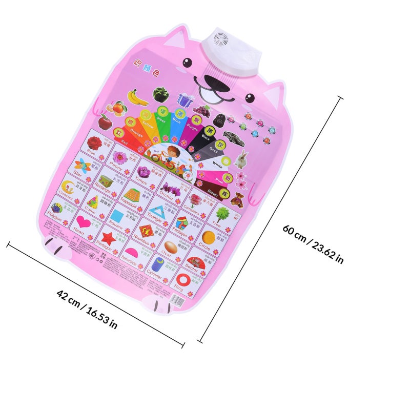 1pc English Learning Talking Poster Interactive Picture Wall Chart for Toddler - Image 2