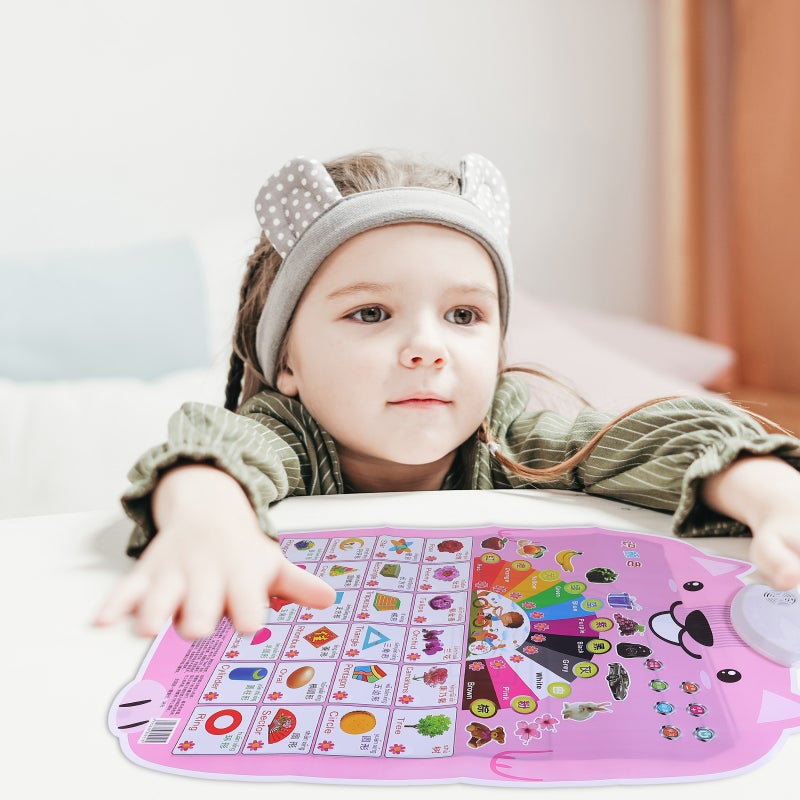 1pc English Learning Talking Poster Interactive Picture Wall Chart for Toddler - Image 3
