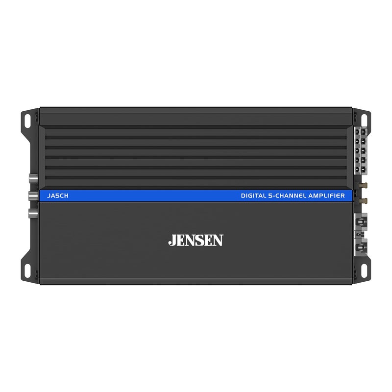 مضخم الصوت JENSEN JA5CH ClassD 5 قنوات 1500 واط طاقة ذروة تصميم مدمج فعال قابل للجسر