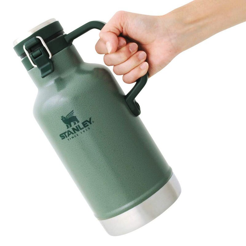 Stanley 01941-076 Classic Vacuum Growler, 0.4 gal (1.9 L), Green, Ice Container, Carbonated Drinks, Beer, Cold Retention, Camping, Dishwasher Safe, Genuine Japanese Product - Image 1