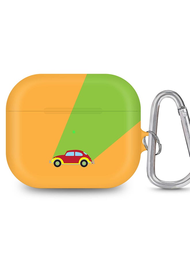 Stylizedd StylePods Case for Airpods 3rd Gen Case With Anti-Lost Keychain - Retro Bug Orange - Image 1