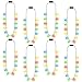 Traplace 8 Pack Christmas Necklace Lights 12 Glowing Bulbs Christmas Accessories with 3 Modes Colorful Christmas Necklace LED Xmas Party Favors for Ugly Sweater Contest Family Reunion Holiday Celebrations - Image 2