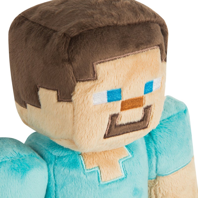JINX Minecraft Steve Plush Stuffed Toy, Multi-Colored, 12" Tall - Image 2