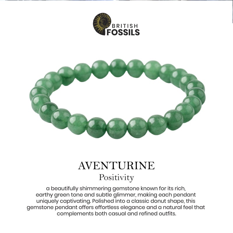 British Fossils Crystal Energy Aventurine Bracelet - Image 3