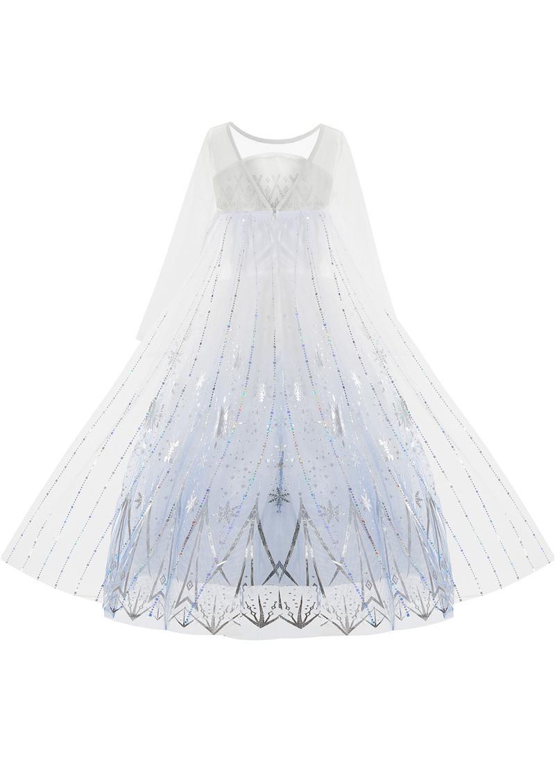 عام الجنية الأميرة إلسا المجمدة التنفس موضوع الطرف ديلوكس طبعة يتوهم اللباس لعب دور الملابس والاكسسوارات هدية عيد ميلاد فتاة - Image 4