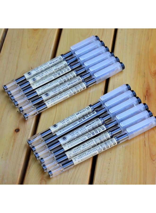 sencoo 12 Pack Black Gel Ink Pen Extra Fine Point Pens Ballpoint Pen 0.35Mm Black Office School Stationery Students Pens - Image 3