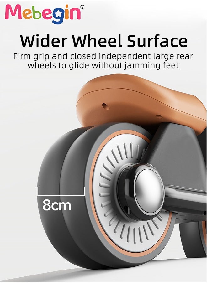 Baby Balance Bike with Silent Wheels, No Pedal Baby Walker, Mini Baby Bike with Lights and Music, Sturdy Safe Ride On Toys, Easy Set-Up, Great Gift Choice as Indoor and Outdoor Toy, 52*22*34cm  - Image 4