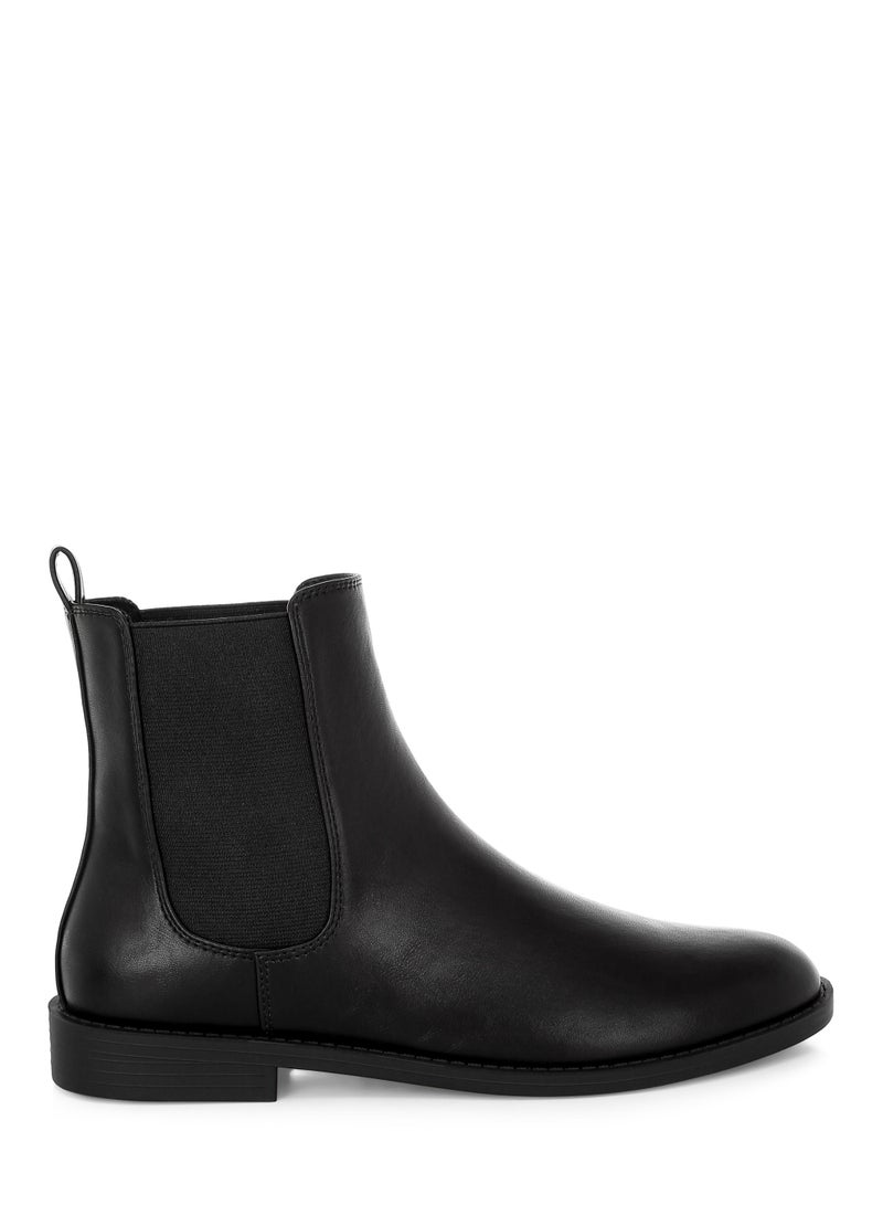 London Rag Women' s Faux Leather Chelsea Boots in Black - Image 1