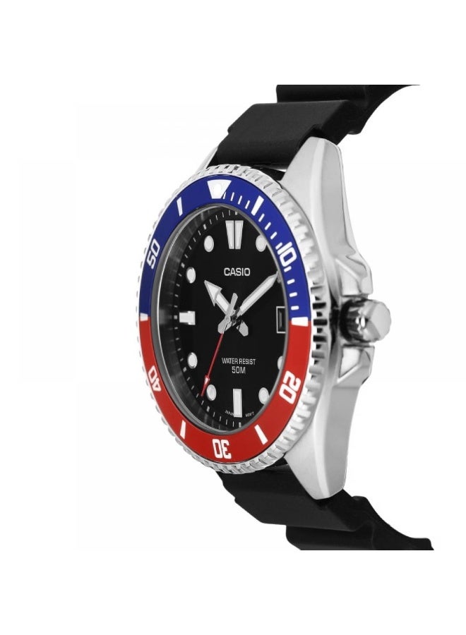 Casio Unisex Dive Watch - MDV-10-1A2VDF Black Dial - Image 2