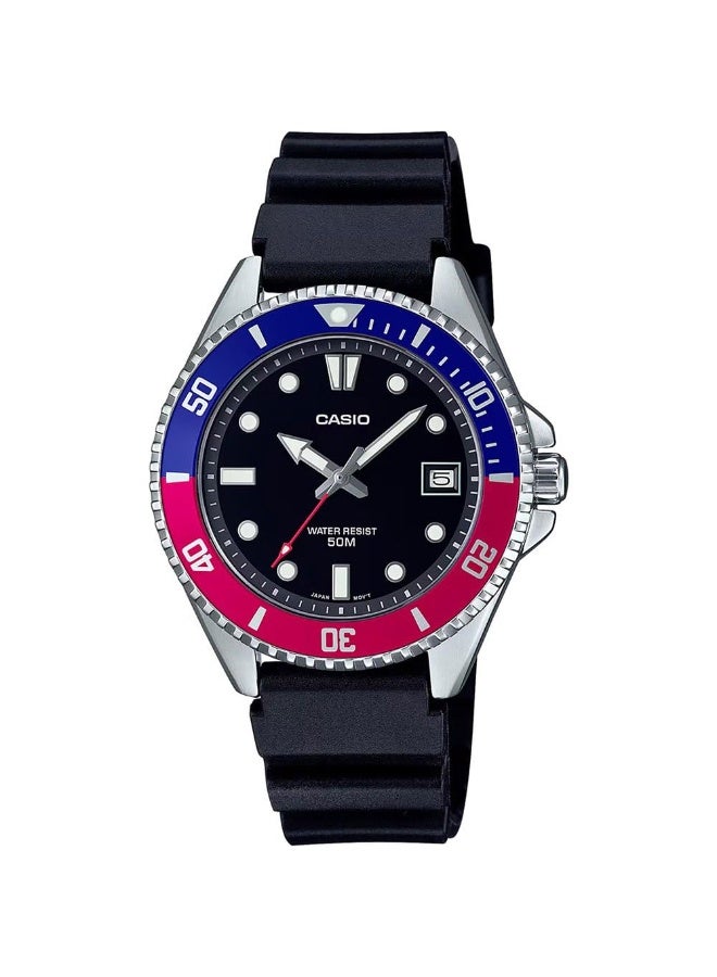 Casio Unisex Dive Watch - MDV-10-1A2VDF Black Dial - Image 1