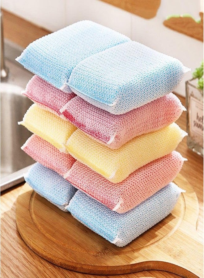 Homecure Soft Scrub Sponges for Dishwashing | Dual Layer Foam & Scrubber Pad for Utensils, Non-Stick Cookware & Kitchen Cleaning | | Strong, Long Lasting & Odor Resistant Sponge | (3, Ultra Power) - Image 5