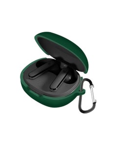 Generic Silicone Case Compatible with Anker Soundcore Life P3 Earbuds, Soft Silicone Protective Case Cover, Shockproof Sleeve with Carabiner (Green)  - Image 1