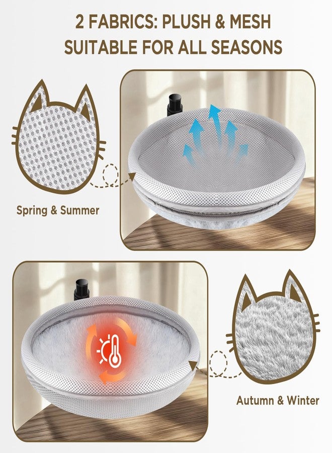 Felixora Cat Bed for Desk, Cat Desk Bed with 360° Rotating & Height Adjustable, Removable Dual-Sided Breathable & Comfortable Kitten Bed, Desk Cats Bed Attachment for Indoor Office - Image 3