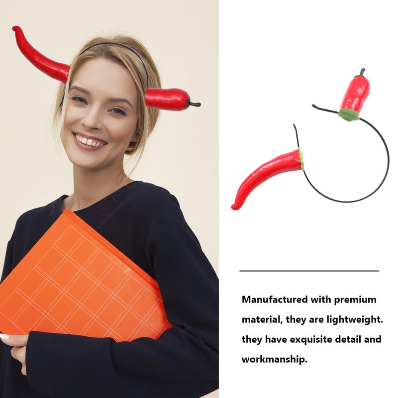 2 pcs Adorable Party Pepper Headdress Hair Performance Hair Accessory for Adults - Image 5