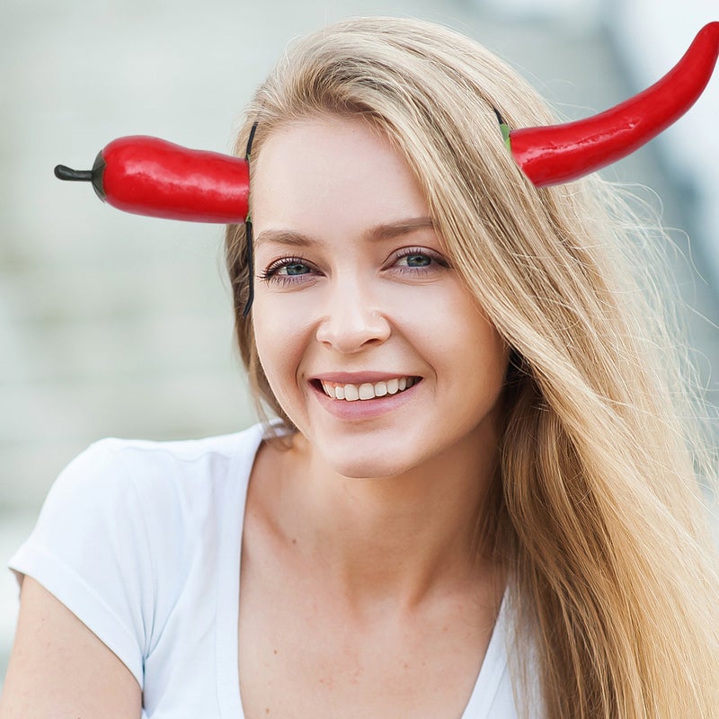2 pcs Adorable Party Pepper Headdress Hair Performance Hair Accessory for Adults - Image 4