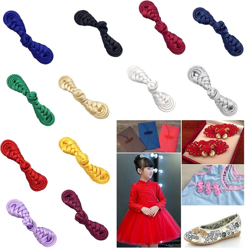 Colorful Adjustable Sewing Fasteners Chinese Traditional Buttons For Sweater Scarf Cardigan - Image 3