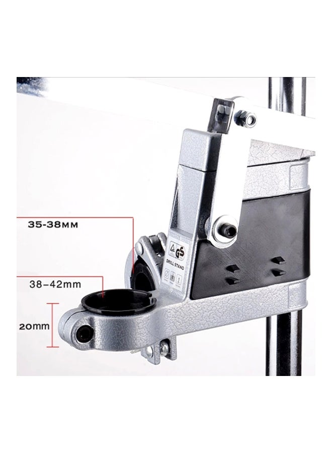 Clamp Base Bench Drill Press Stand Silver/Black 8.7x5.5inch - Image 3