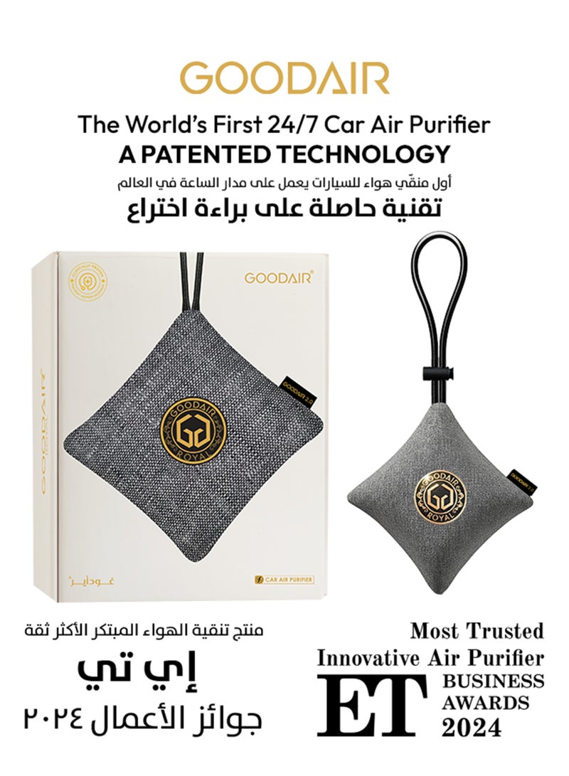 GOODAIR 2.0 Car Air Purifier | Non-electric | Elegant Silver | Clinically Proven | Tested & Certified to Eliminate Toxic Gases | Advanced Impregnated Activated Carbon | 24/7 Air Purification - Image 1