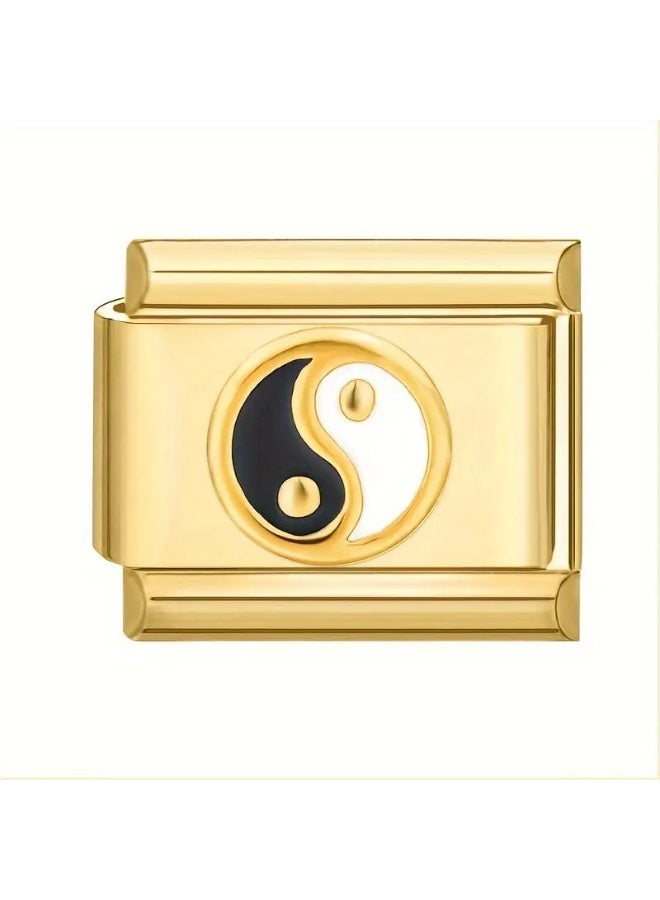 Luxuria Charm for Italian bracelet, stainless steel bracelet links for women, gold color, Italian, DIY jewelry gift, - Image 2