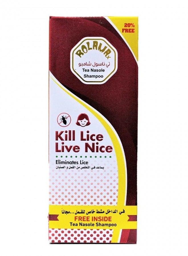 Rolamax Tea Nasole Shampoo  Eliminates  Lice 210 ml