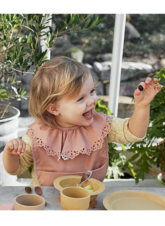 Elli Junior Elodie Details - Baby Bib - Faded Rose - Image 2