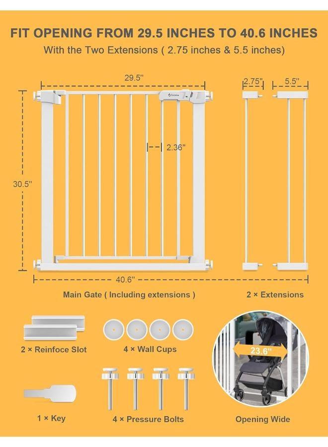 بوابة أطفال عريضة للغاية مع إغلاق تلقائي - Image 4