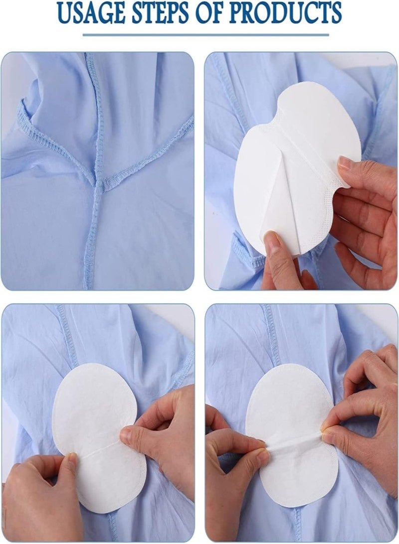 120Pcs Disposable Underarm Sweat Pads,  Underarm Pads Invisible Armpit Sweat Pads, Anti-Odor & Moisture Protection Underarm Guards Sweat Pad for Men and Women, Comfortable Armpit Guards for Dresses, Shirts & Tight Clothing - Image 4