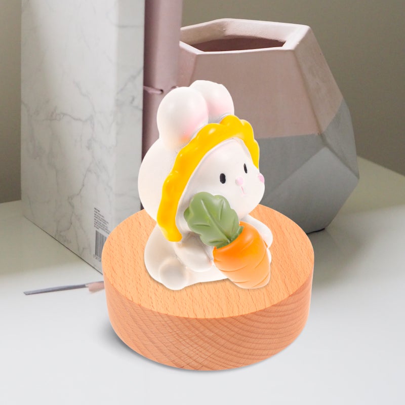 Music Box Base Rotatable DIY Musical Box Base Round Music Box Making Base - Image 2