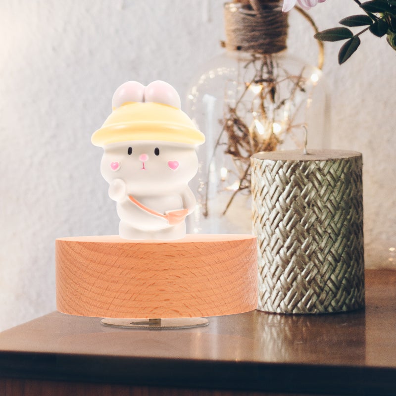 Music Box Base Rotatable DIY Musical Box Base Round Music Box Making Base - Image 4