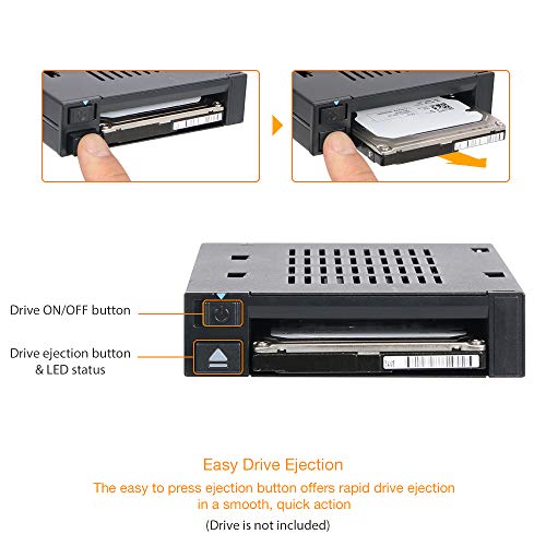 ICY DOCK 1 Bay 2.5 SAS/SATA HDD/SSD Docking Enclosure for External 3.5” Bay | flexiDOCK MB521SP-B - Image 4