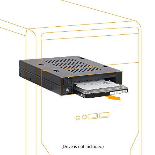 ICY DOCK 1 Bay 2.5 SAS/SATA HDD/SSD Docking Enclosure for External 3.5” Bay | flexiDOCK MB521SP-B - Image 2