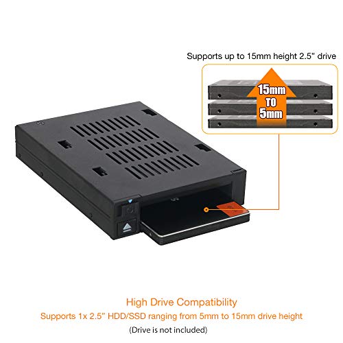 ICY DOCK 1 Bay 2.5 SAS/SATA HDD/SSD Docking Enclosure for External 3.5” Bay | flexiDOCK MB521SP-B - Image 3