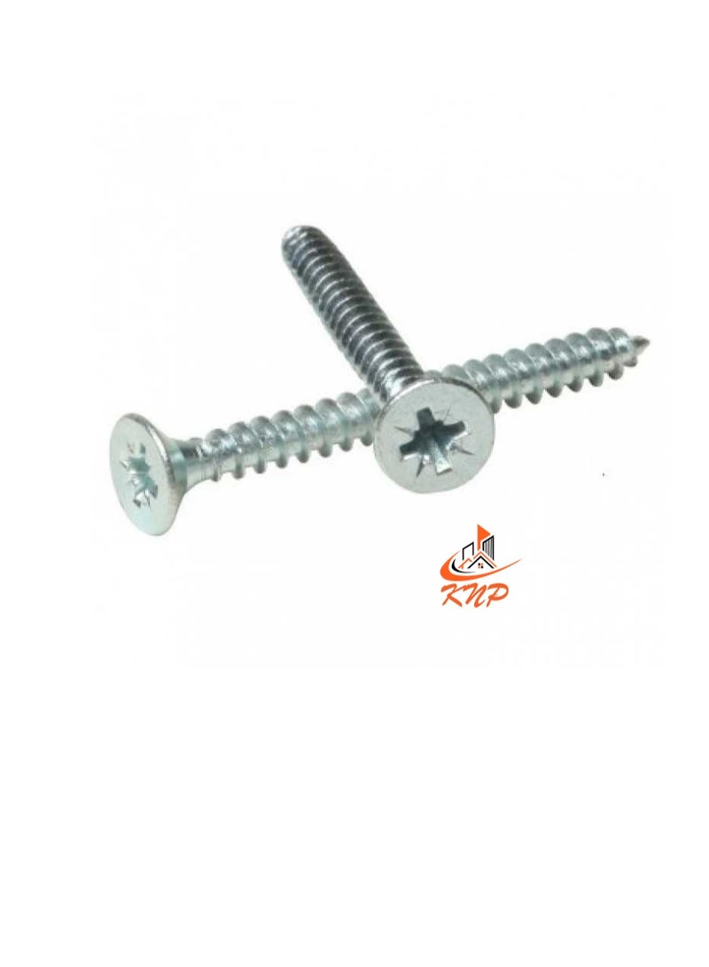 KNP Steel Countersunk Head Twin thread Screws - Pack of 200 (3/4" x 6g) - Image 2