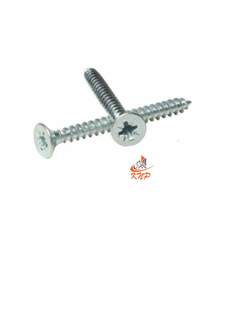 KNP Steel Countersunk Head Twin thread Screws - Pack of 200 (3/4" x 6g) - Image 3