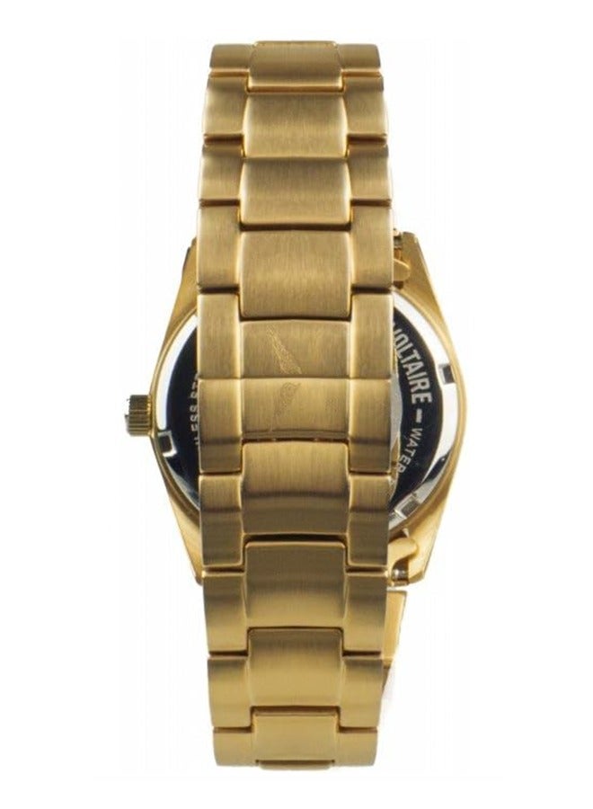 ZADIG & VOLTAIRE Unisex Adult Zadig & Vortaire Analog Watch with Black  Engraved Dial and Brushed Gold Steel Strap  Bracelet - ZV031-1AM - Image 3