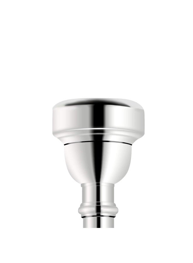 LAMAY Trumpet Mouthpiece 3C Silver Plated Bullet Shape Vaccum Package(3C) - Image 5