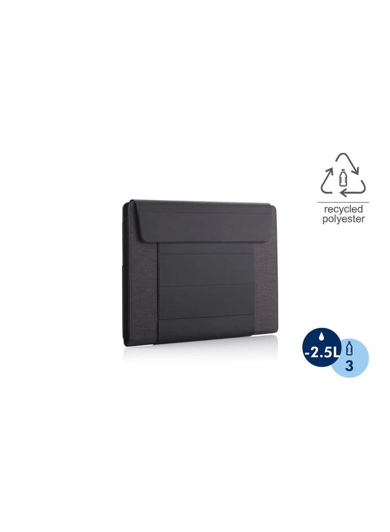 Santhome Change Collection 2-in-1 Laptop Case / Foldable Stand & Portable Workstation | Eco-Friendly RPET Laptop Sleeve for 15.6” Devices | Accessory Storage, Water-Resistant, Premium Magnetic Closure - Image 1