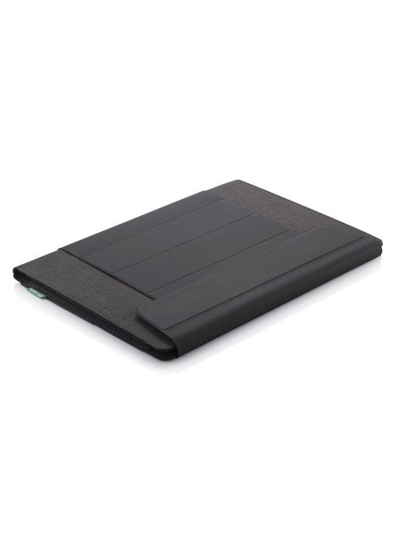 Santhome Change Collection 2-in-1 Laptop Case / Foldable Stand & Portable Workstation | Eco-Friendly RPET Laptop Sleeve for 15.6” Devices | Accessory Storage, Water-Resistant, Premium Magnetic Closure - Image 2
