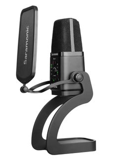 Saramonic SR-MV7000  Multi-Pattern Large Diaphragm Condenser Microphone with USB, USB-C & Dual XLR Output Cables for Computers, Mobile Devices, iPad, & Pro Mixers or Preamps  - Image 1