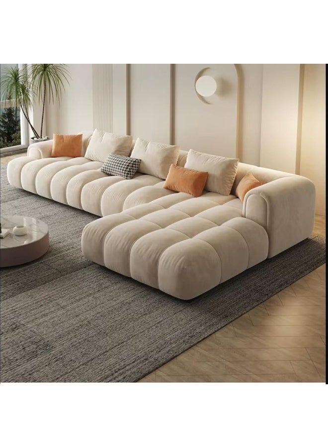 Zayn comforts Overstuffed Elegance: Marshmallow-Soft Fabric Sofa Bed for Your Living Room - Image 1