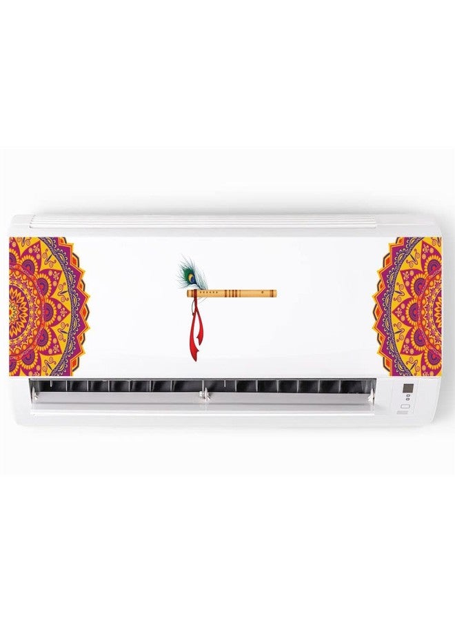 Sticker Yard Ac Sticker Krishna Flute Borders Air Conditioner Sticker Decorative Stickers